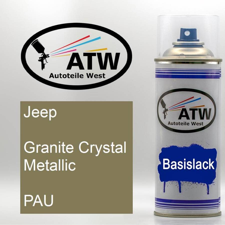 Jeep, Granite Crystal Metallic, PAU: 400ml Sprühdose, von ATW Autoteile West.